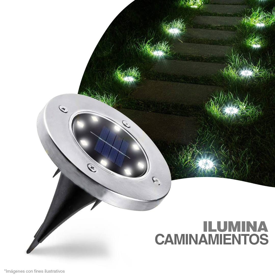 KIT 4 LUCES SOLARES PARA JARDÍN Guateclic